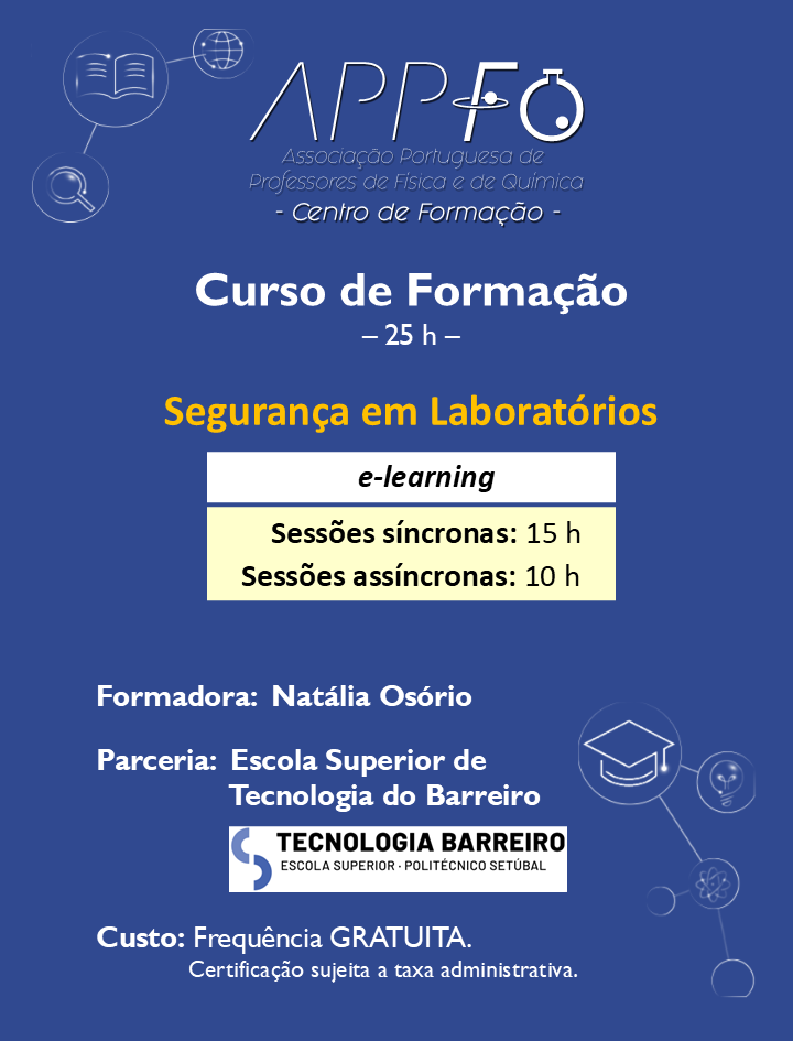 Curso de Formação- Segurança em Laboratórios – Edição março 2026