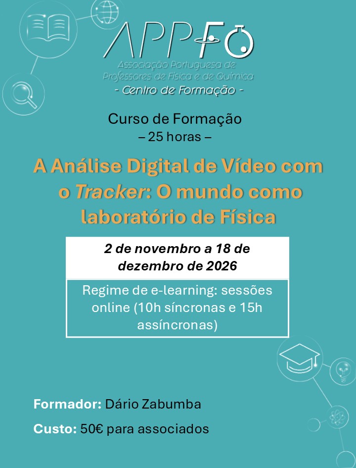 Curso de Formação- A Análise Digital de Vídeo com o Tracker: O mundo como laboratório de Física